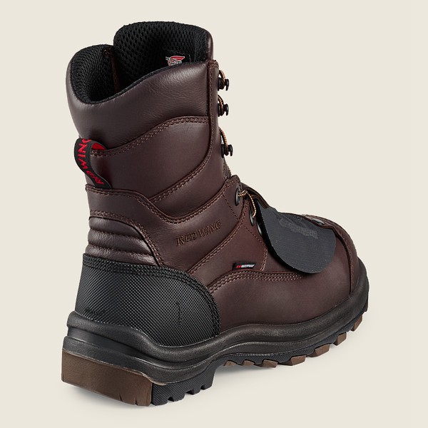 Botas de Seguridad Red Wing Hombre Negros/Marrom - King Toe® - 8-Inch Waterproof Csa Metguard Toe -